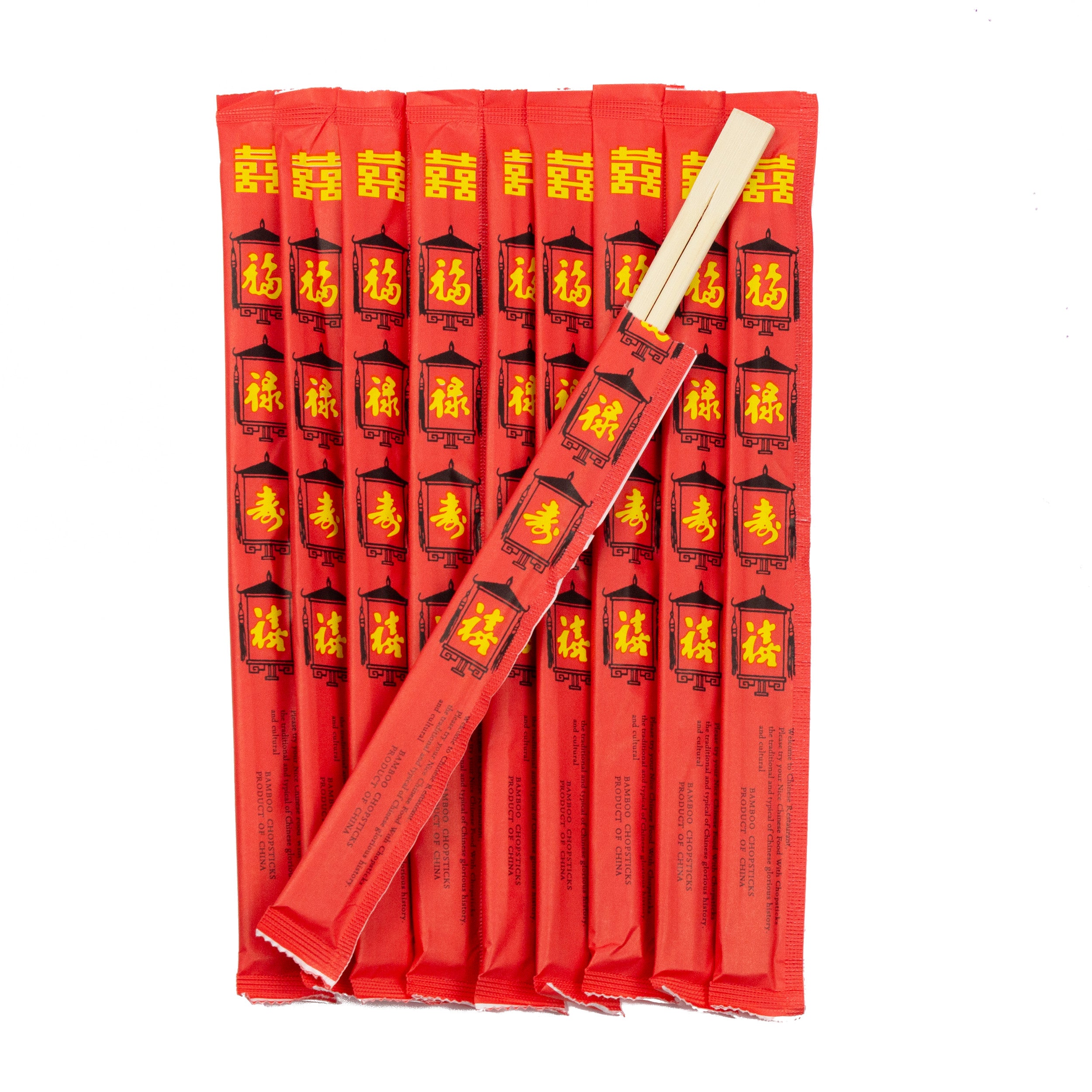chopsticks aus Bambus Stäbe 23cm (Chopsticks) Rot