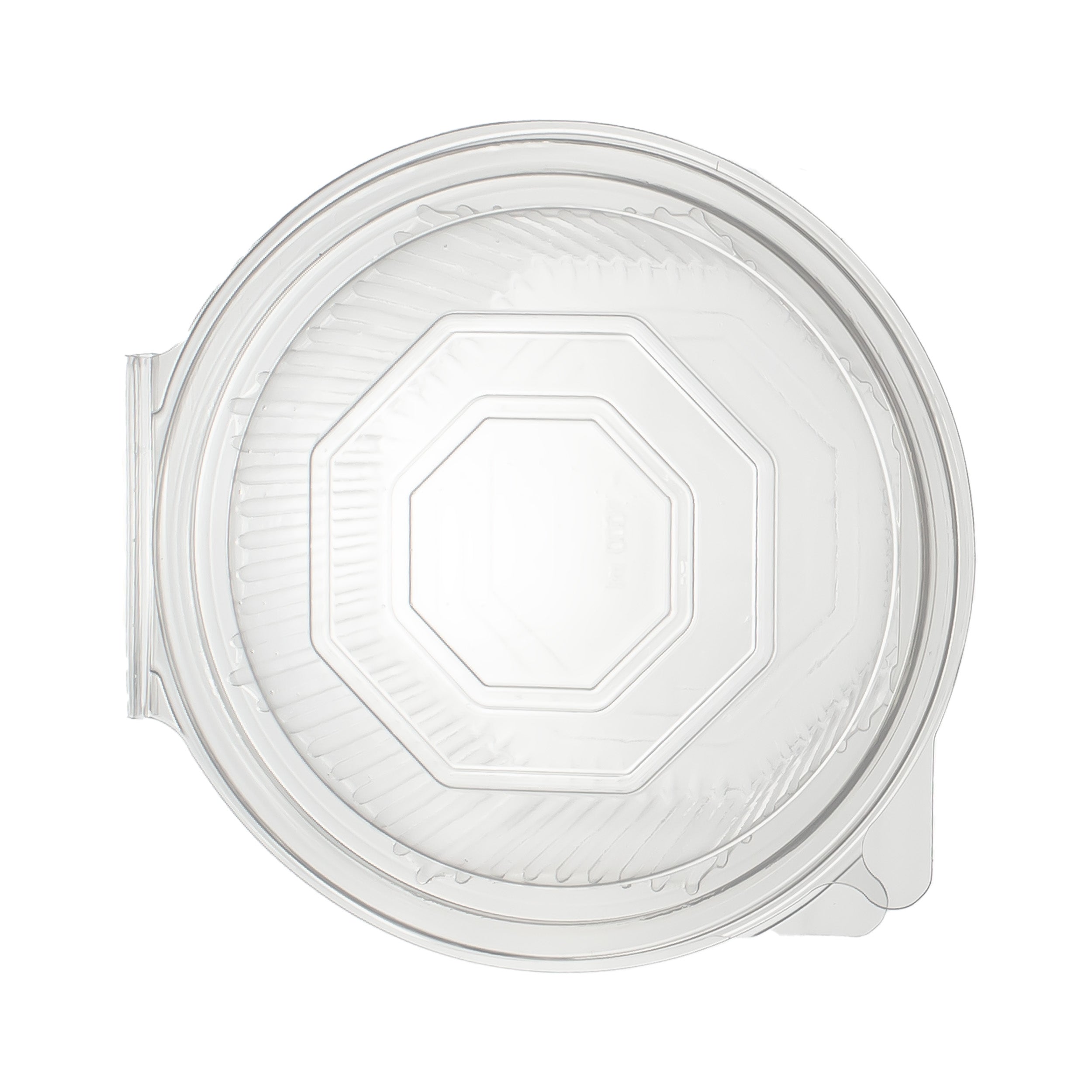 haushaltsbox achteckig PP 750 ml 168x164x69 mm 8 Eckig Salat-Box Alpha mit anhängendem Deckel