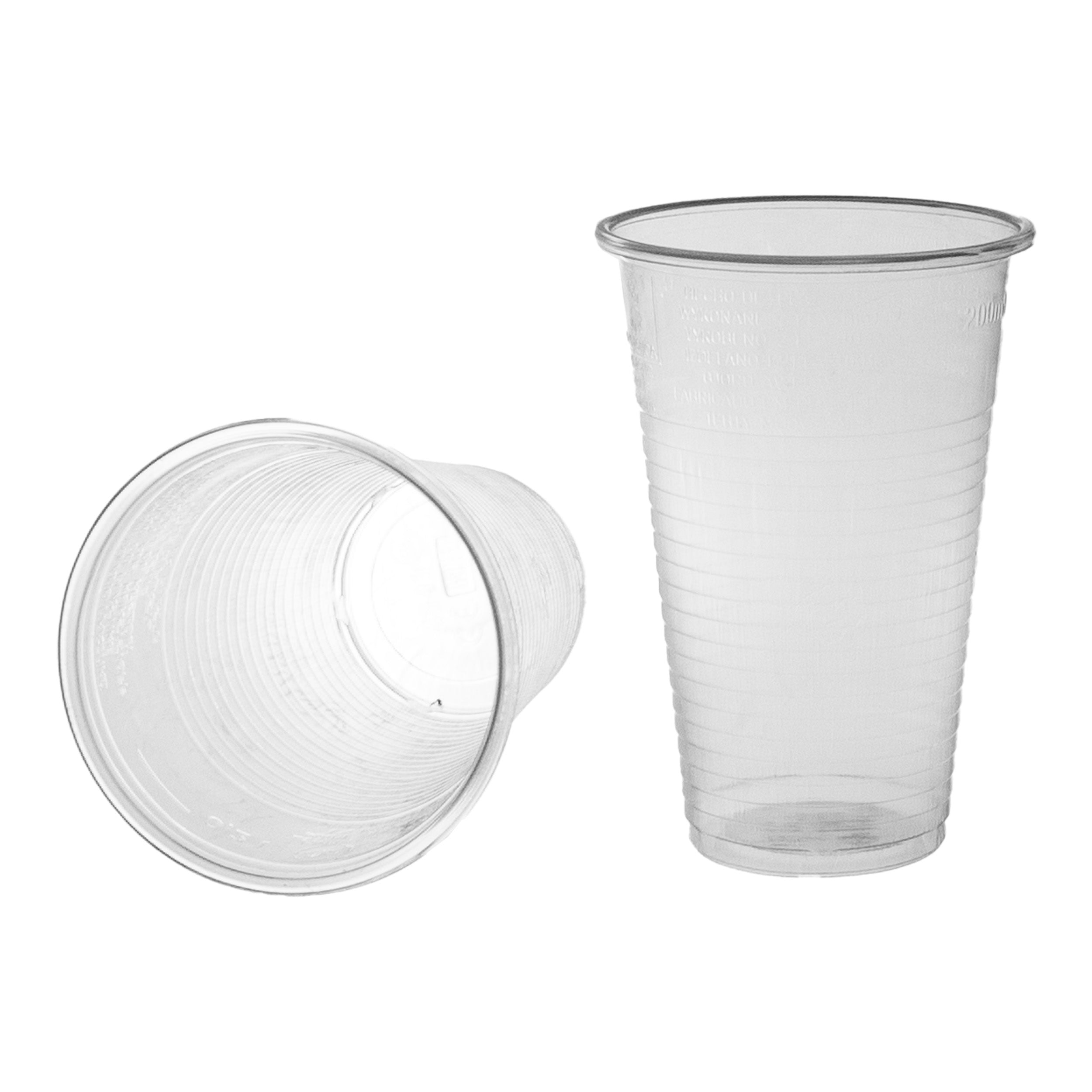 plastikbecher 200ml Ø7cm Plastikbecher 0,2L transparent PP