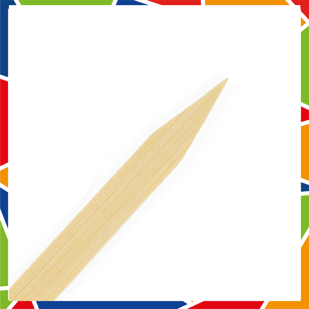 DayBays Flachspieße aus 100% Bambus 25 cm Flache für Kebap (Adana) mit Scharfe und Flache Spitze