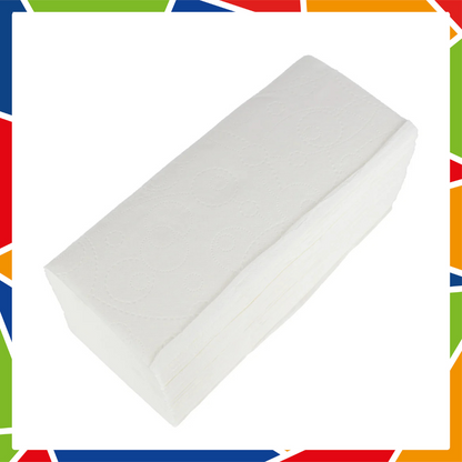 DayBays Handtuchpapier Weiß 2-lagig Zellstoff V- Falz 210x240 mm