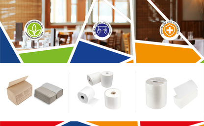 DayBays Handtuchrolle Deluxe 2-lagig 360 Blatt Zellstoff Extra Weich Weiß