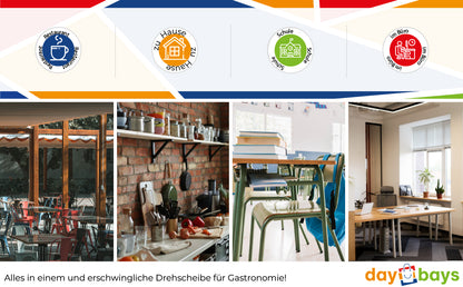 DayBays Handtuchrolle Deluxe 2-lagig 360 Blatt Zellstoff Extra Weich Weiß