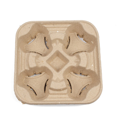 DayBays Einweg Kaffeebecher to Go Transport Behälter für 4 Becher "Cup Carrier" 21x11x 4 cm aus Papier