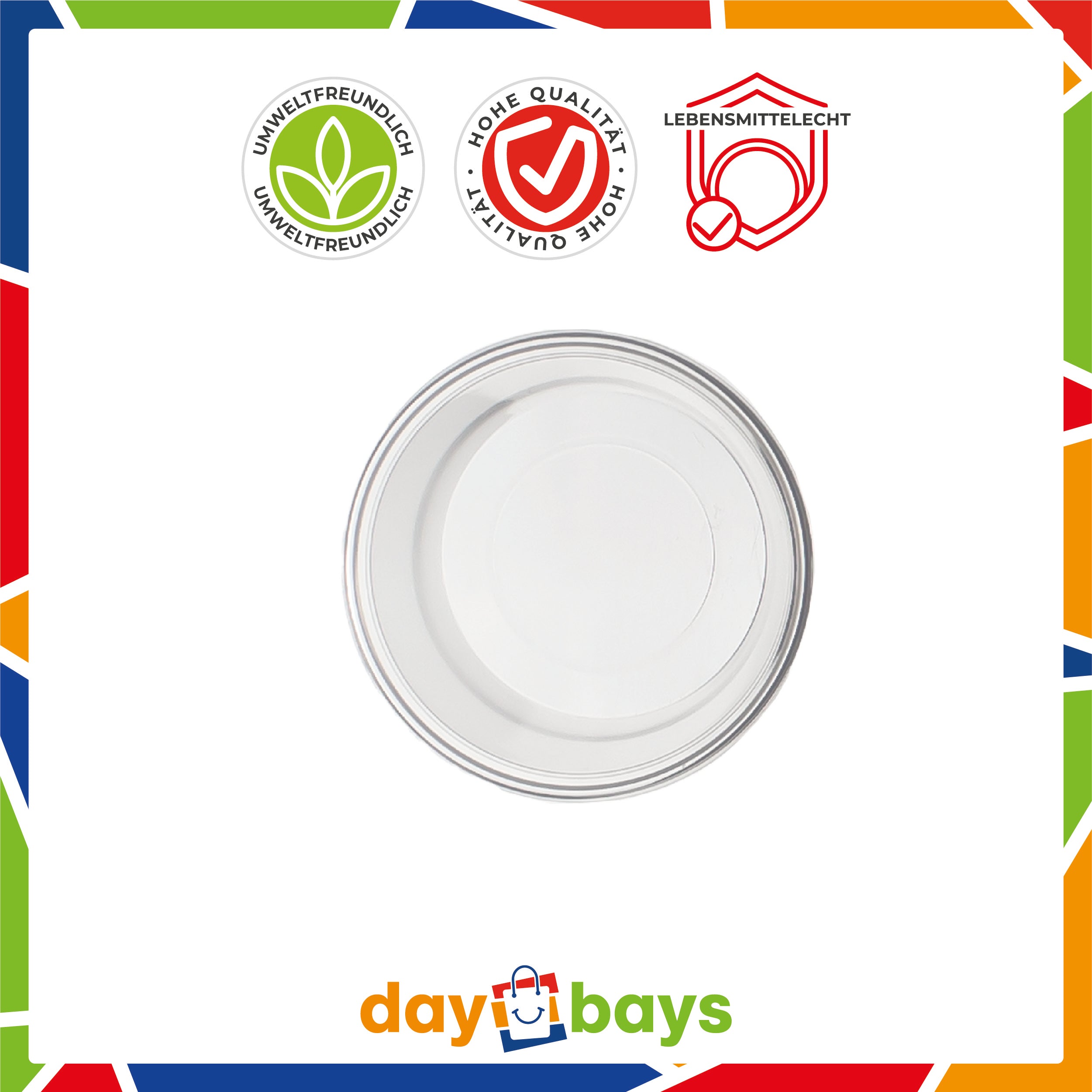 DayBays Dressingbox (Saucecup) 100cc. 75x44 mm Kombi-Verpackung Transparent inklusive passende Deckel