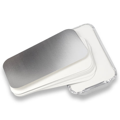 DayBays Deckel für Aluschale R14-901L aus Pappe mit aluminiumbeschichtetes Material Rechteckig