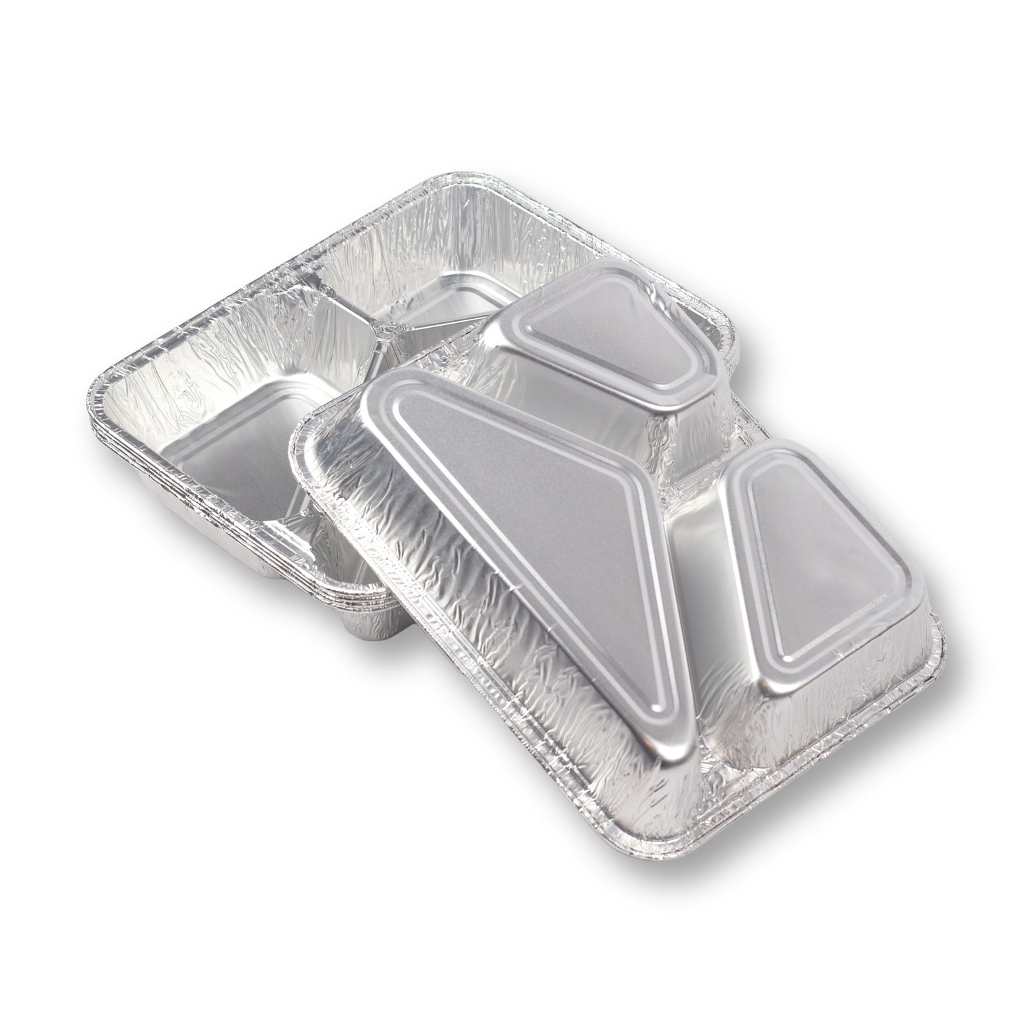 alu-menüschalen R819-960G 3-geteilt 925 ml tief 227x177x38 mm (430+285+210cc)