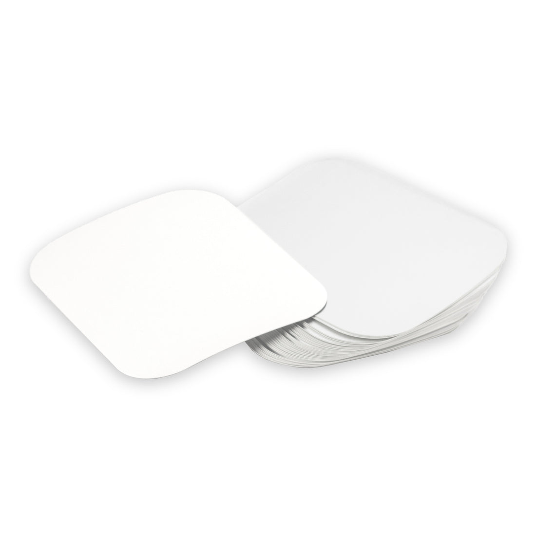 Aluschale deckel R28-450L aus Pappe mit aluminiumbeschichtetes Material 141x115 mm Rechteckig