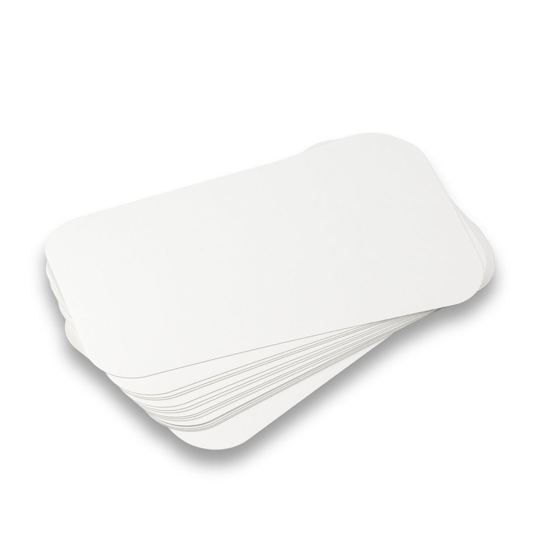 Aluschale deckel R65-650L aus Pappe mit aluminiumbeschichtetes Material 215x125 mm Rechteckig