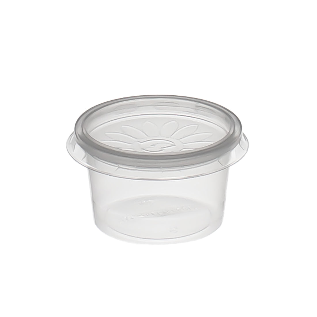dressingboxx (Saucecup) 80cc. 75x35 mm Kombi-Verpackung Transparent inklusive passende Deckel