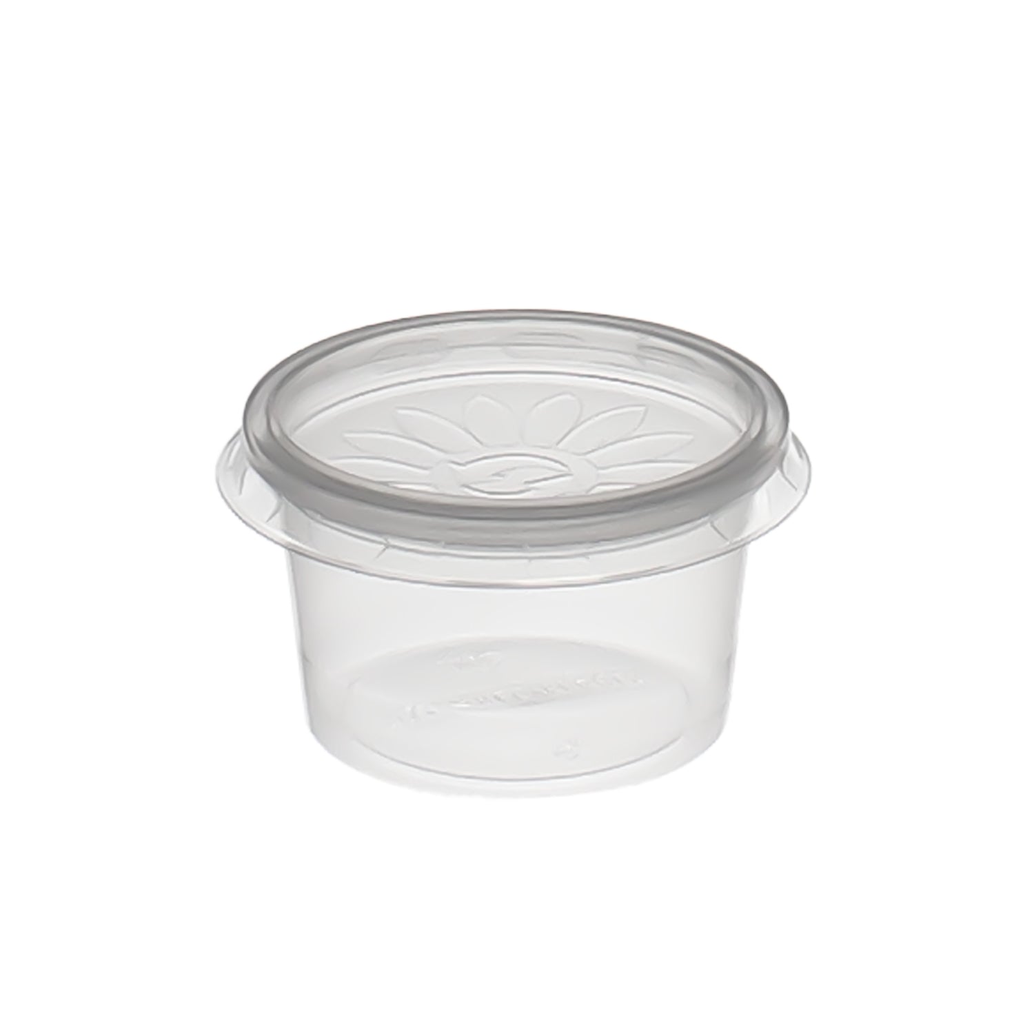 dressingboxx (Saucecup) 80cc. 75x35 mm Kombi-Verpackung Transparent inklusive passende Deckel