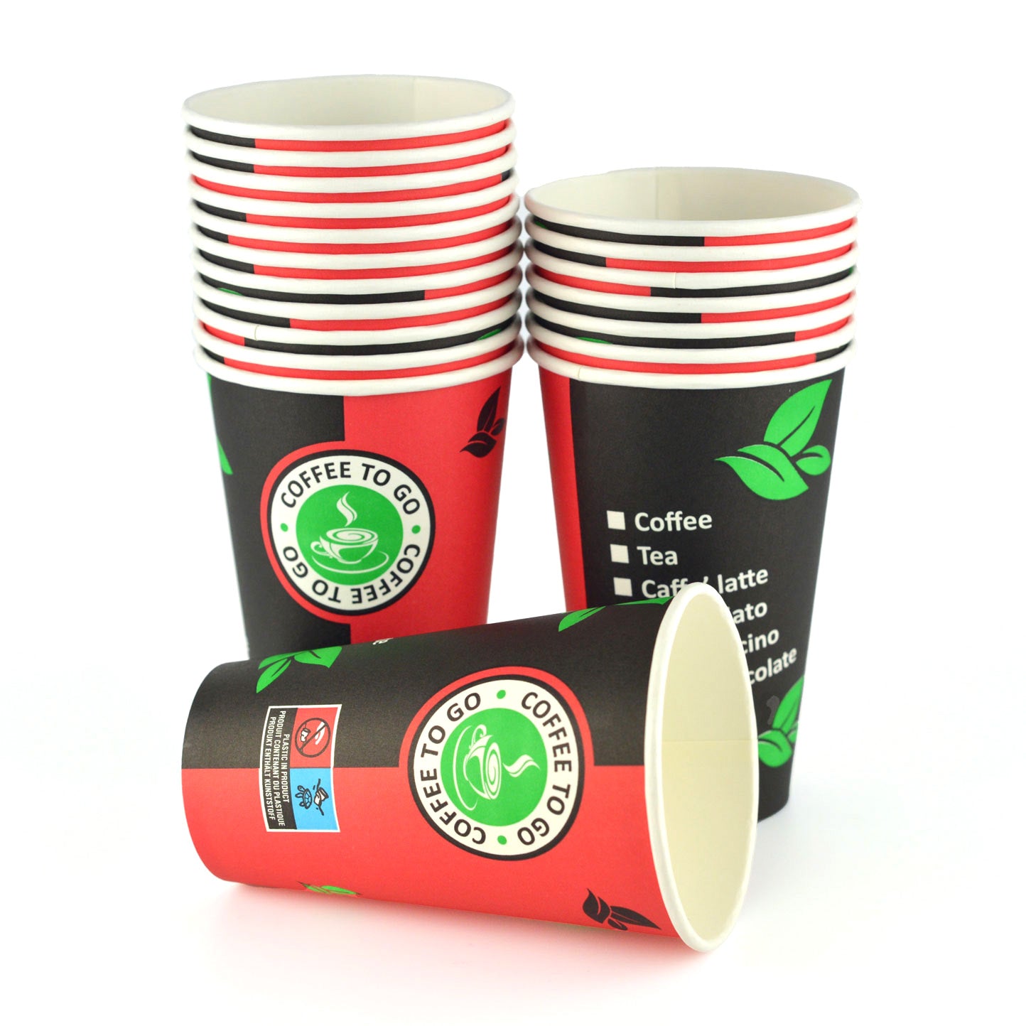 einweg coffee to go becher 12 oz slim