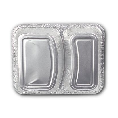 einweg menüschalen R808-1020G 2-geteilt 980 ml tief 227x177x38 mm (580+400cc)