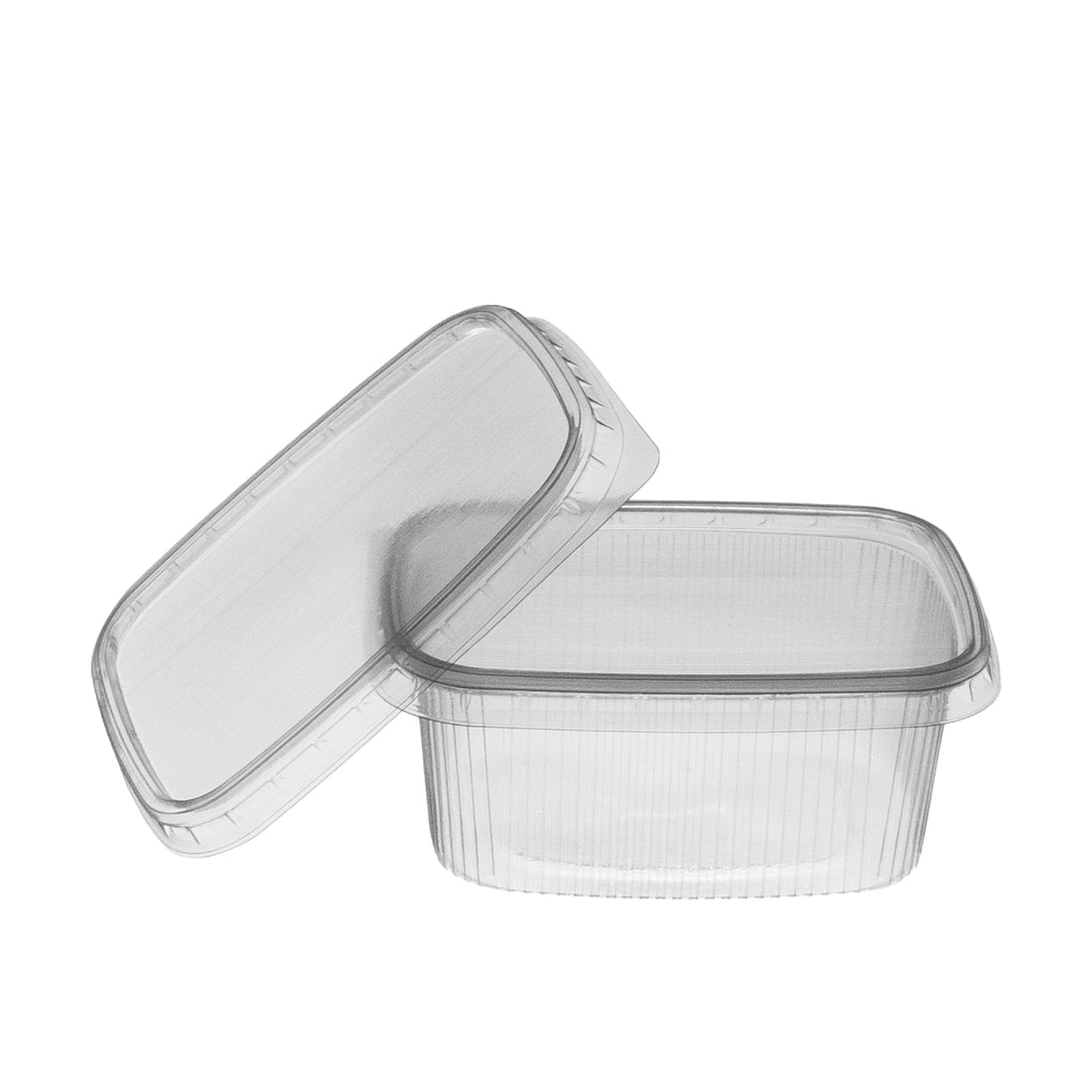 feinkostbecher PP 300 cc. 108x81x60 mm eckig Kombi-Verpackung inklusive passende Deckel