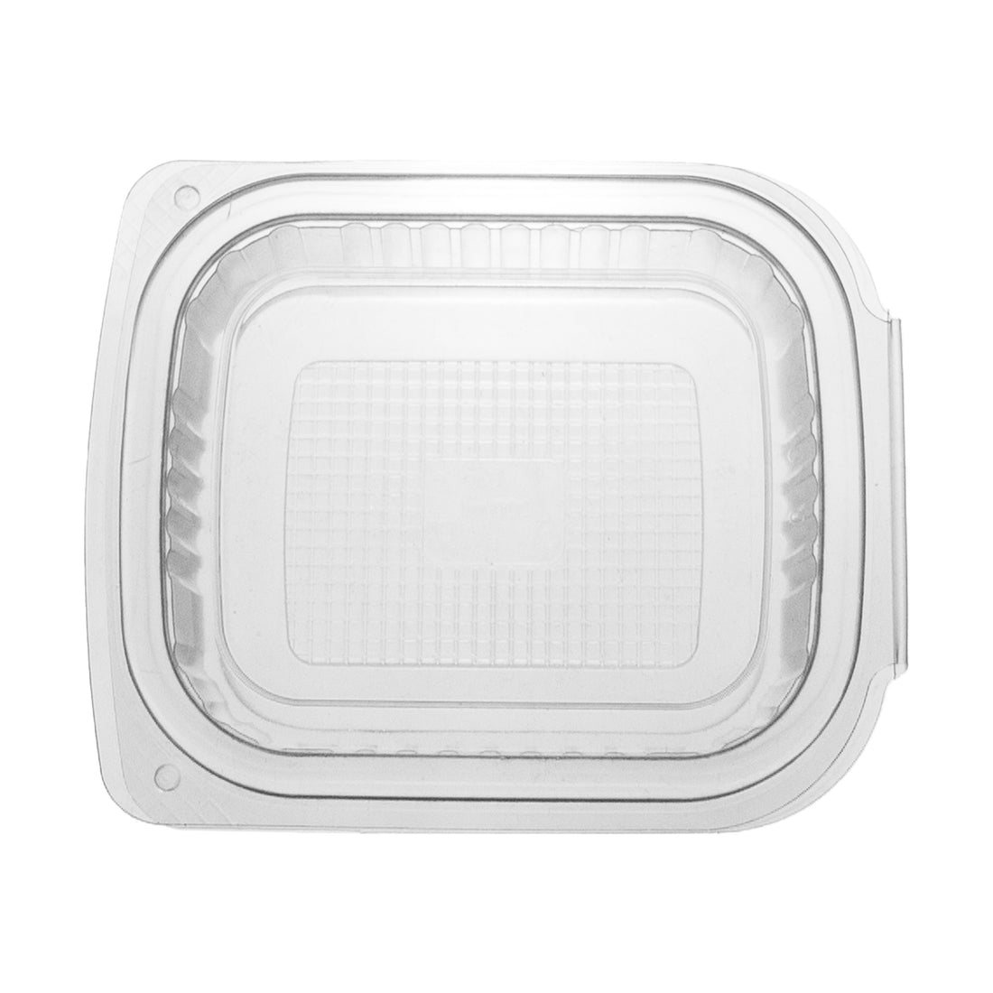 feinkostbecher PP 250 cc. 127x105x41 mm Rechteckig mit anhängendem Deckel