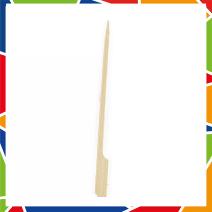 DayBays Flaggenspieße aus 100% Bambus für Fingerfood 18 cm mit Grifffähnchen