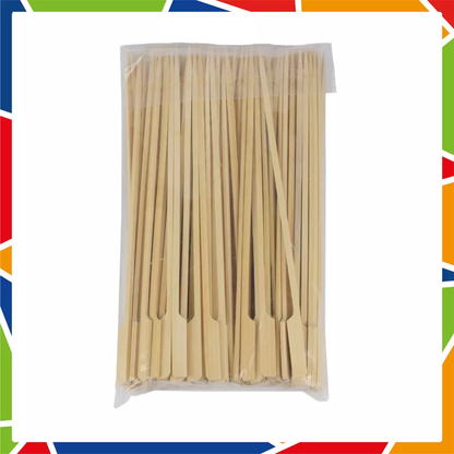 DayBays Flaggenspieße aus 100% Bambus für Fingerfood 25 cm mit Grifffähnchen