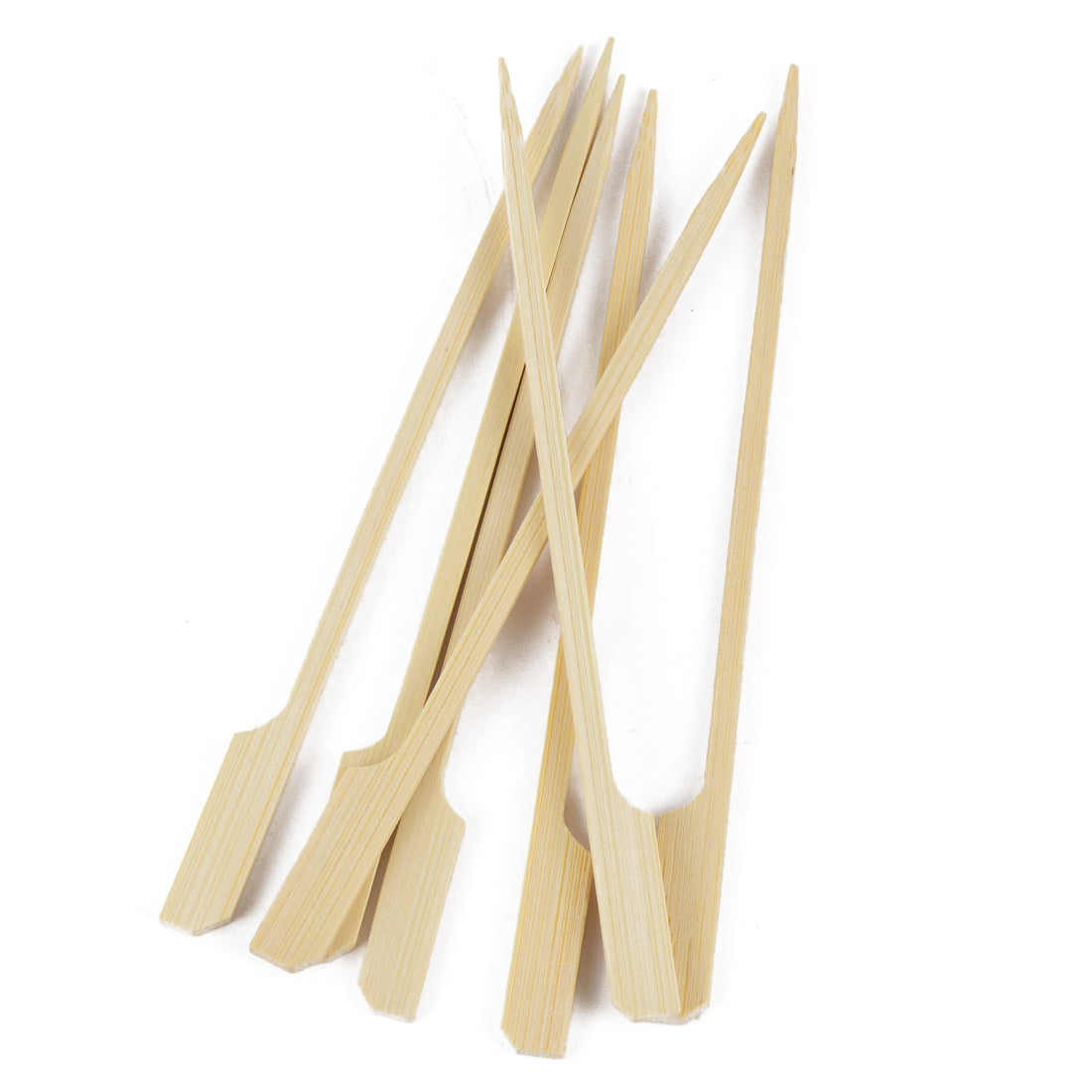 flaggenspieße aus 100% Bambus für Fingerfood 12 cm mit Grifffähnchen