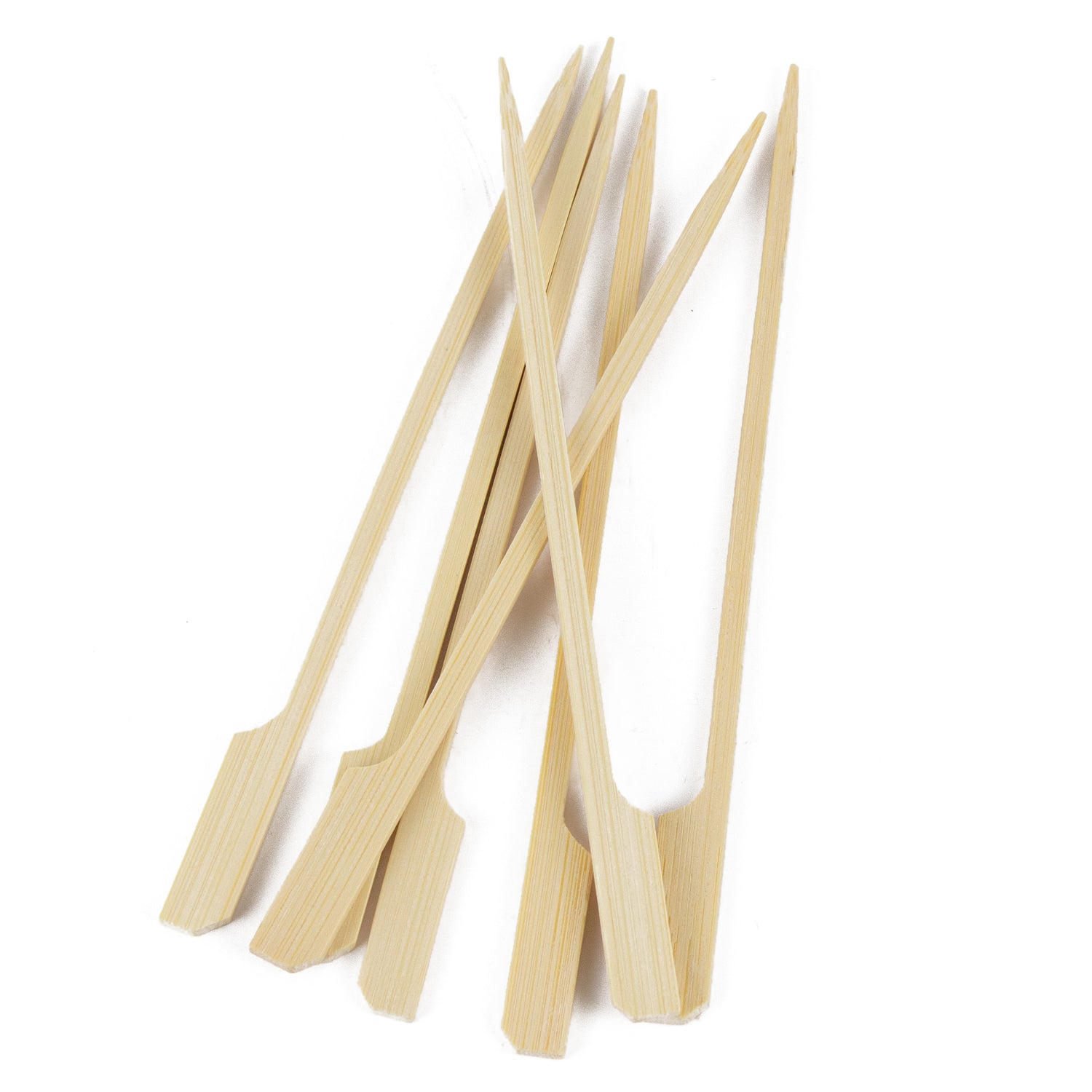 flaggenspieße aus 100% Bambus für Fingerfood 12 cm mit Grifffähnchen