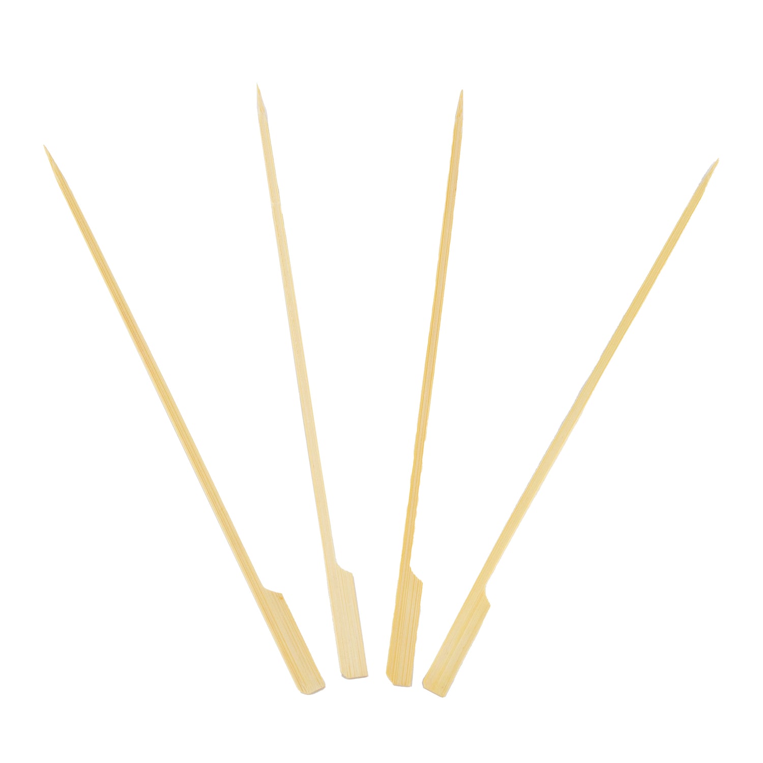 grillspießen aus 100% Bambus für Fingerfood 18 cm mit Grifffähnchen