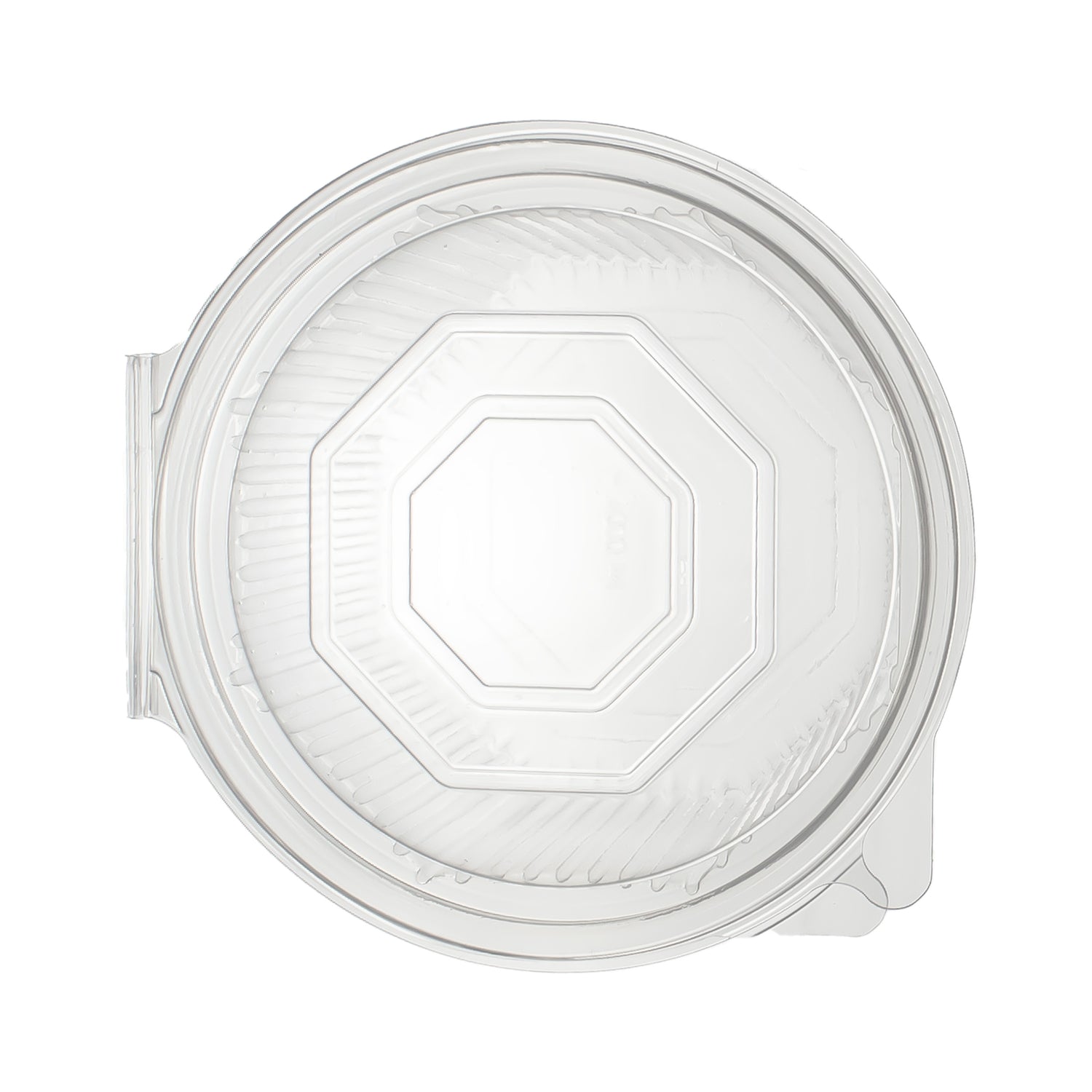 haushaltsbox achteckig PP 750 ml 168x164x69 mm 8 Eckig Salat-Box Alpha mit anhängendem Deckel