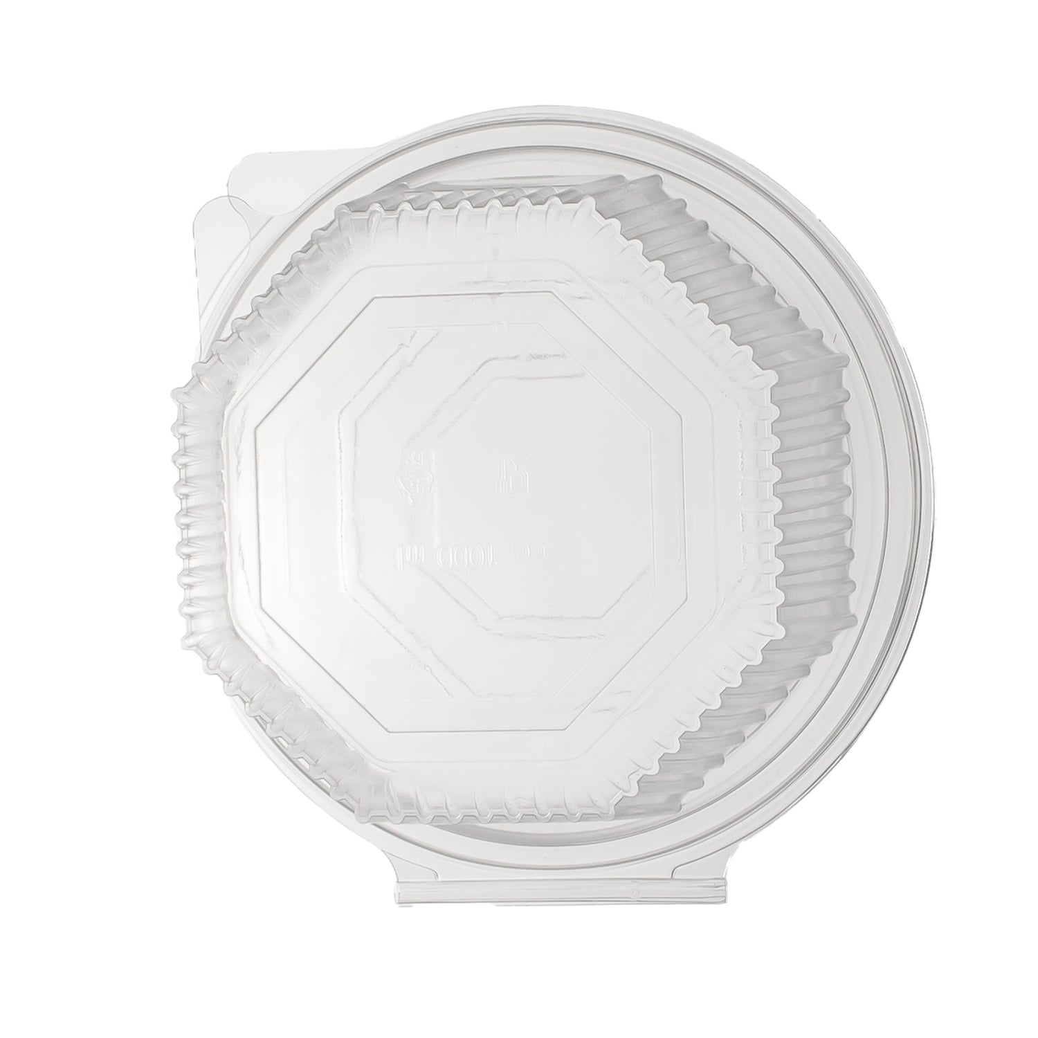 haushaltsboxen achteckig PP 750 ml 168x164x69 mm 8 Eckig Salat-Box Alpha mit anhängendem Deckel