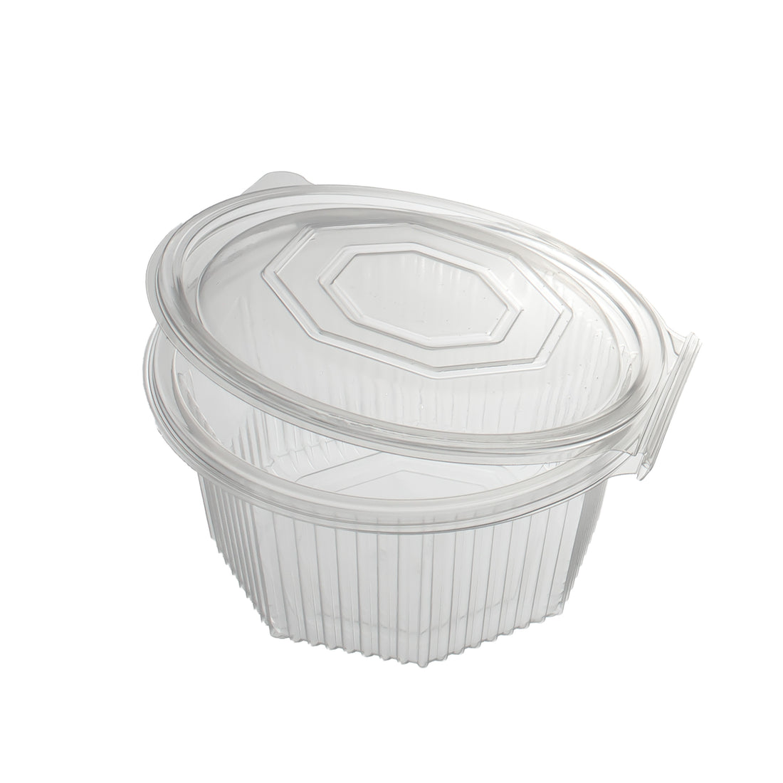 haushaltsboxen PP 1500 ml 220x216x67 mm 8 Eckig Salat-Box Alpha mit anhängendem Deckel