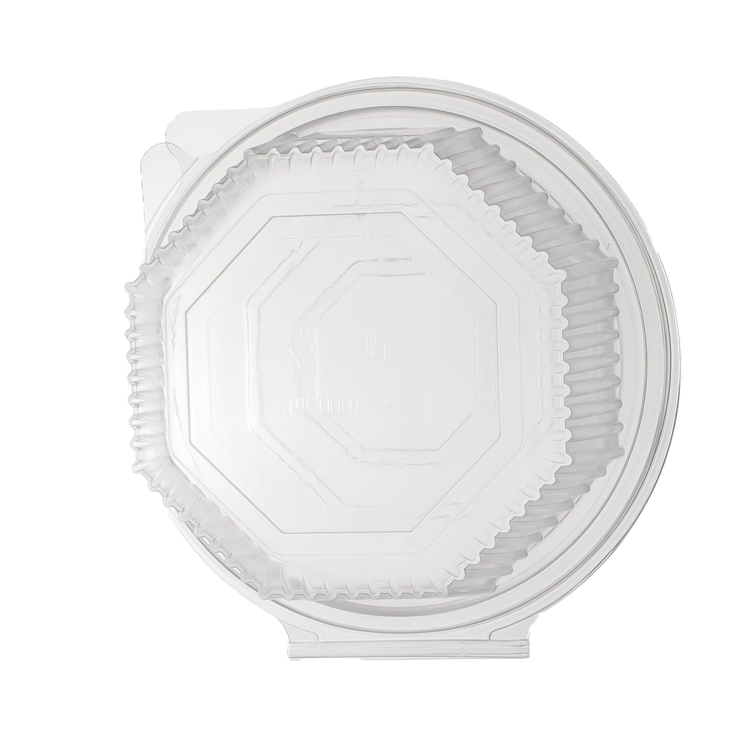 haushaltsboxen PP 375 ml 144x140x51 mm 8 Eckig Salat-Box R8 mit anhängendem Deckel