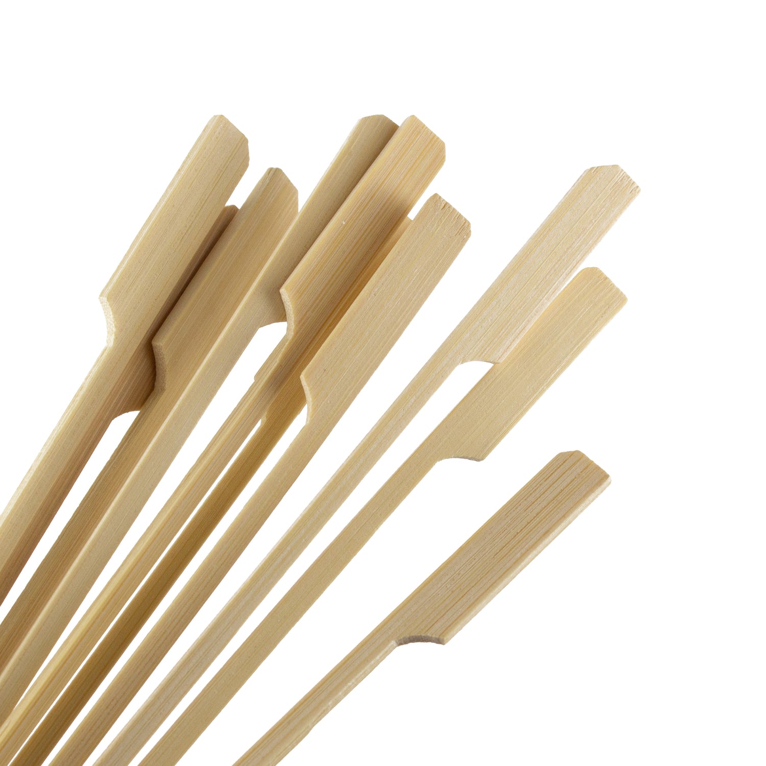 holzspieße aus 100% Bambus für Fingerfood 25 cm mit Grifffähnchen