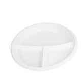 menüteller 3-geteilt Menüteller Ø22 cm PP weiß Rund Spülmaschinenbeständig