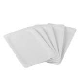 papier teller 16x20 cm rechteckig weiß ohne Beschichtung