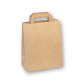 papiertragetaschen 22+10x28 braun