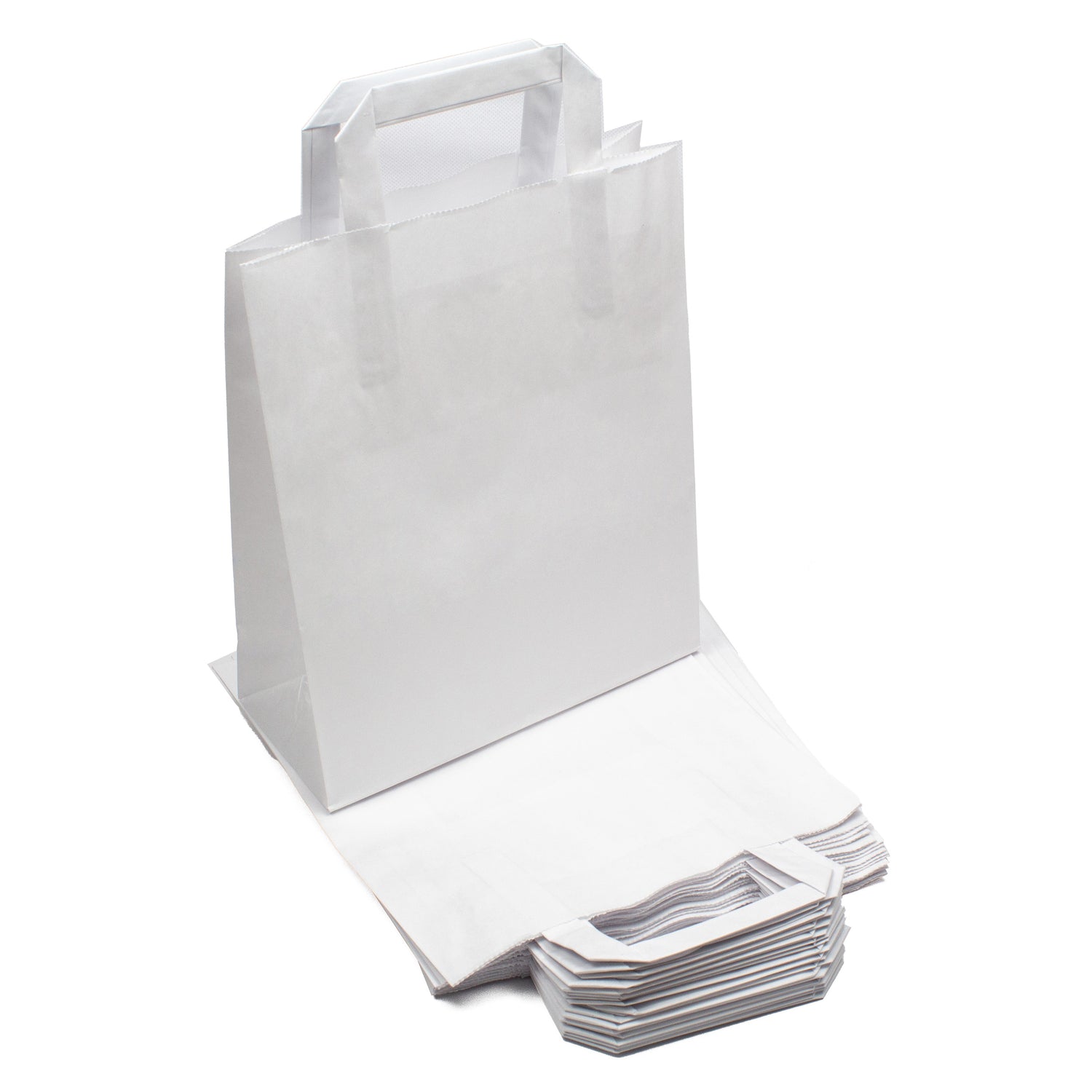 papiertragetaschen 22+10x28 weiß