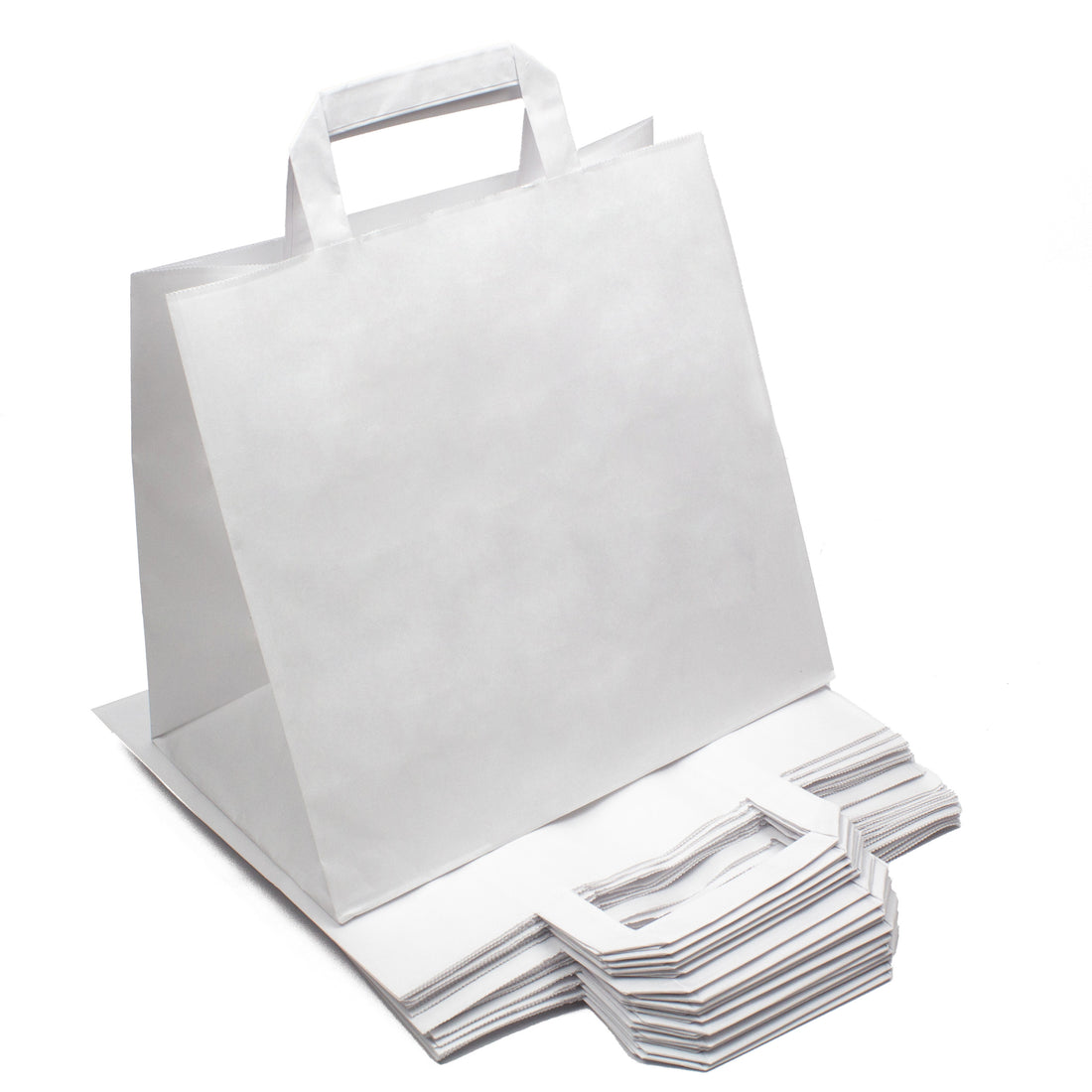 papiertragetaschen 26+17x25 weiß