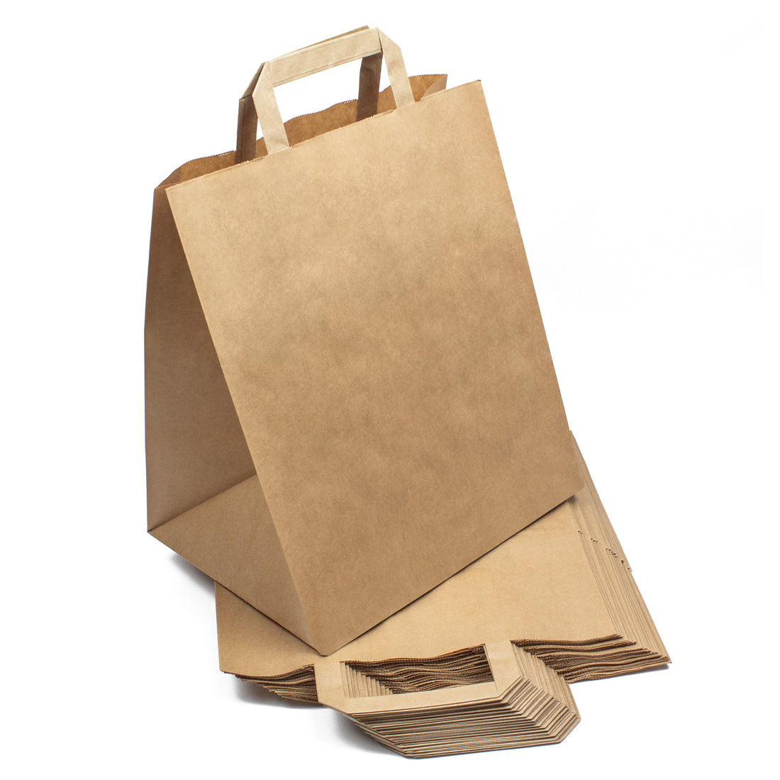 papiertragetaschen 26+20x28 braun