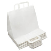 papiertragetaschen 32+17x27 weiß