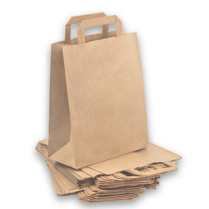 papiertüten 32+12x41 braun