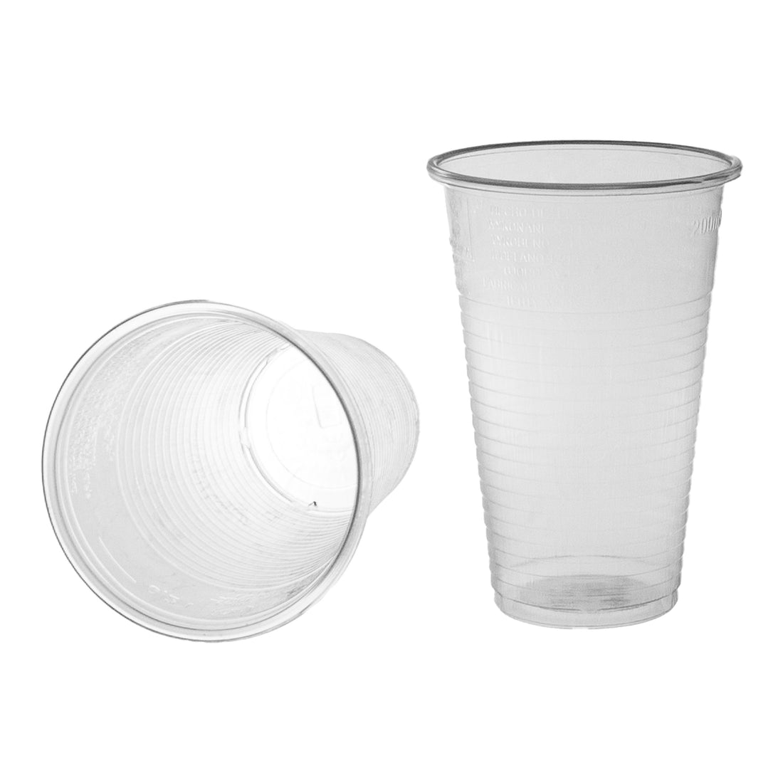 plastikbecher 200ml Ø7cm Plastikbecher 0,2L transparent PP
