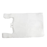 plastiktüten 28+14x48 cm HDPE weiß geblockt, reissfest