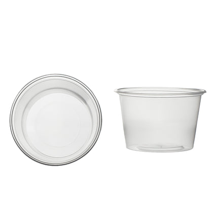 salatbecher pp klar 250 cc. 101x51 mm rund Kombi-Verpackung inklusive passende Deckel