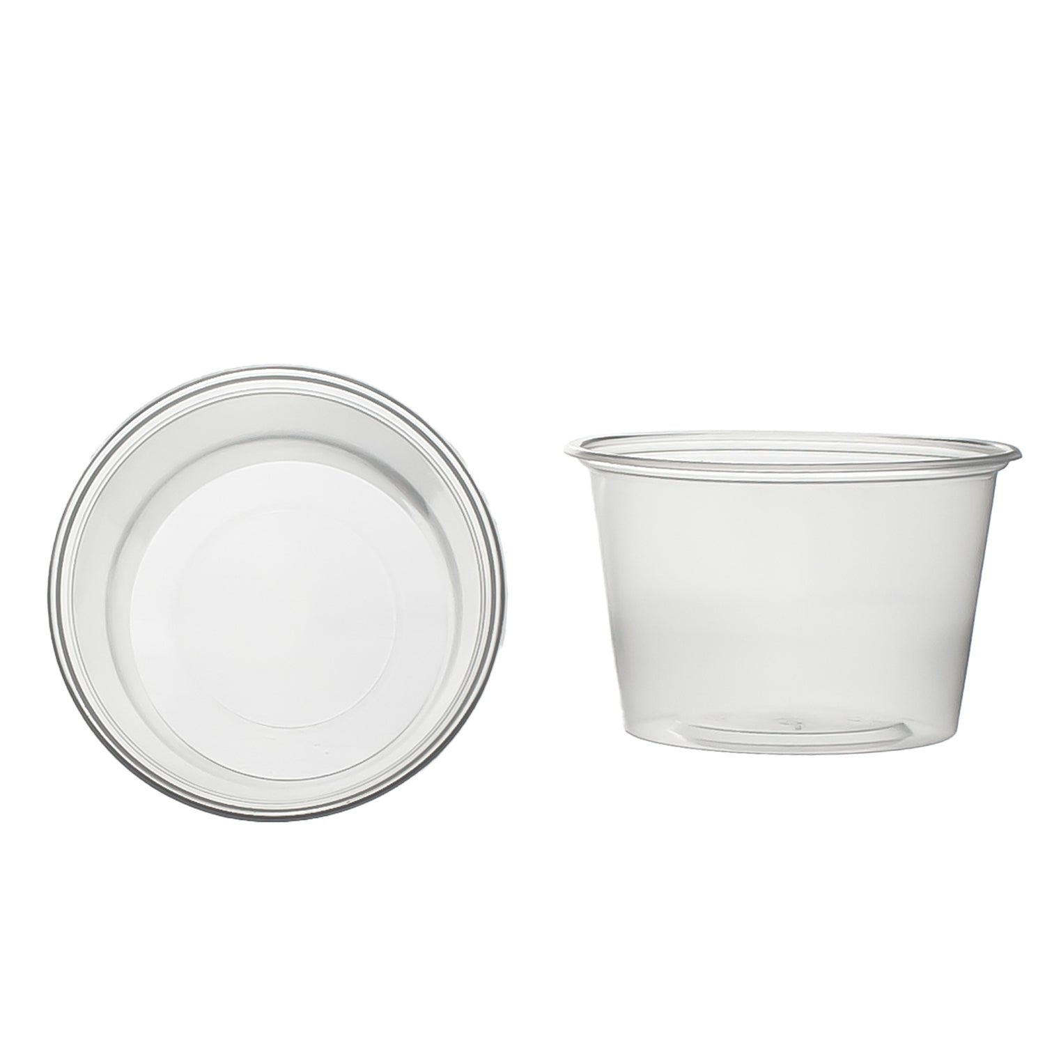 salatbecher pp klar 300 cc. 101x65 mm rund Kombi-Verpackung inklusive passende Deckel