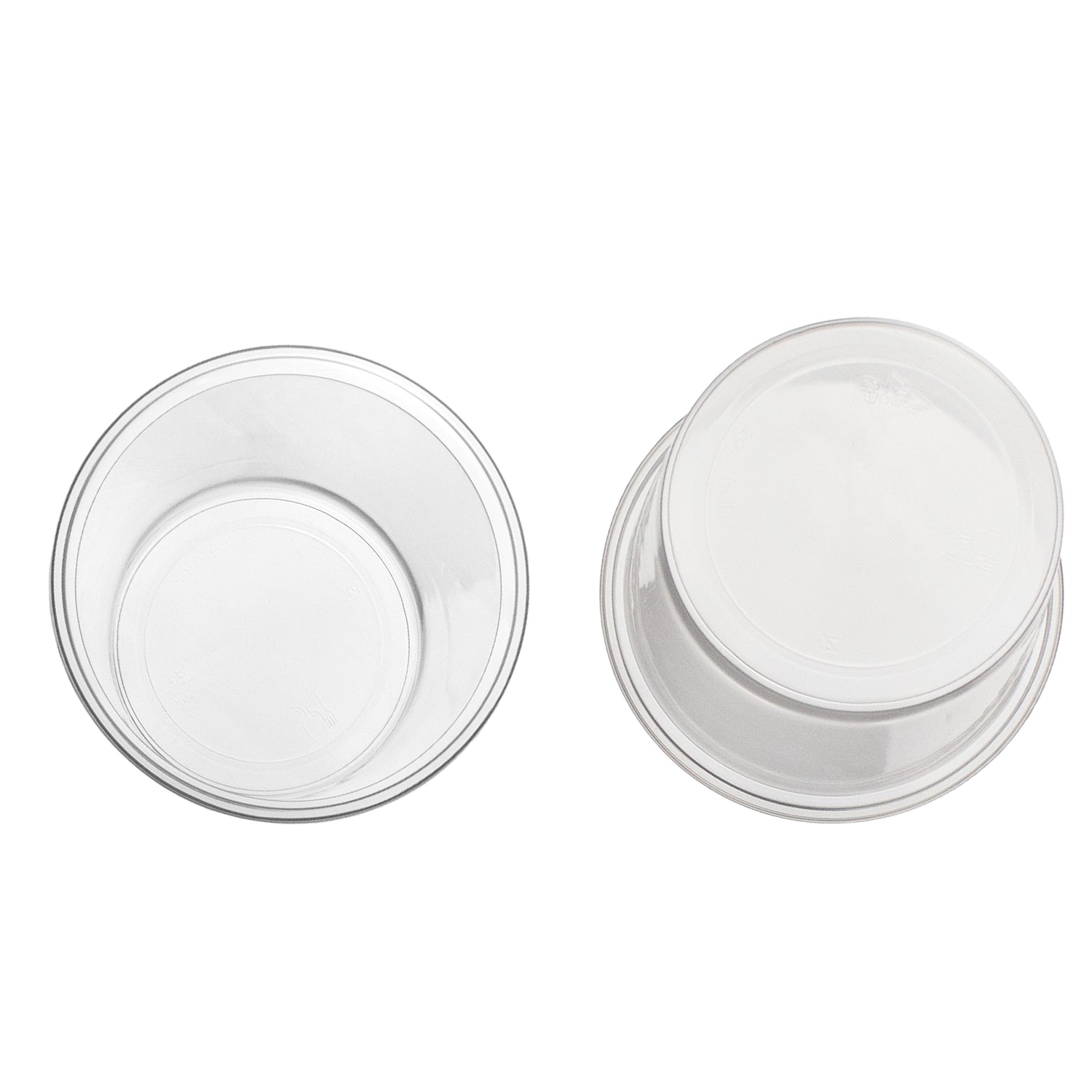 salatschalen PP 250 cc. 101x51 mm rund Kombi-Verpackung inklusive passende Deckel