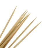 schaschlikspieße aus 100% Bambus 25 cm Rund mit Scharfe und Flache Spitze