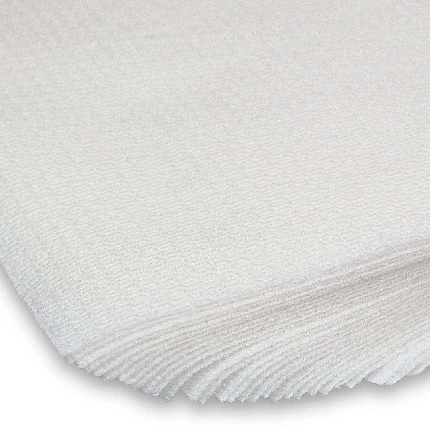 DayBays 1800 Stk. Servietten Standard 33x33 cm Zellstoff 1-lagig 1/4 Falz weiss geprägt