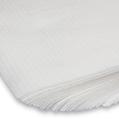 DayBays 1800 Stk. Servietten Standard 33x33 cm Zellstoff 1-lagig 1/4 Falz weiss geprägt