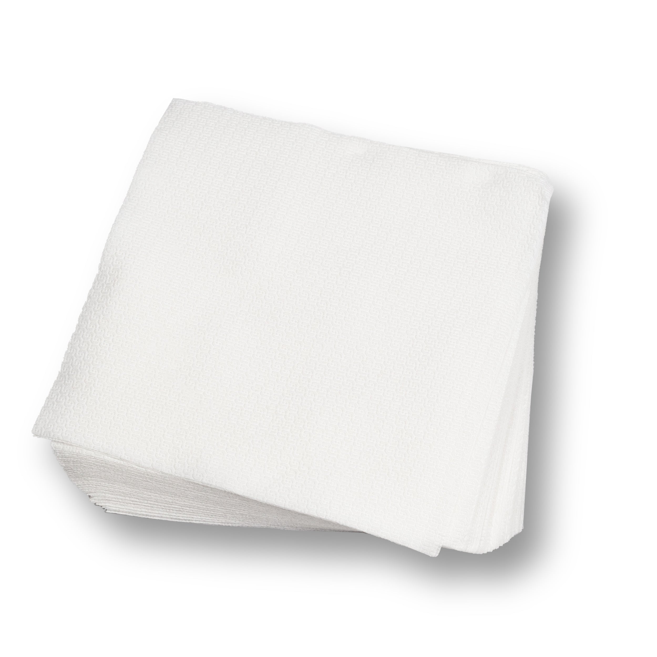 DayBays 1800 Stk. Servietten Standard 33x33 cm Zellstoff 1-lagig 1/4 Falz weiss geprägt