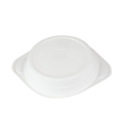 suppenteller 350 cc. 150x200x33 mm PP Weiß rund mit Ohren