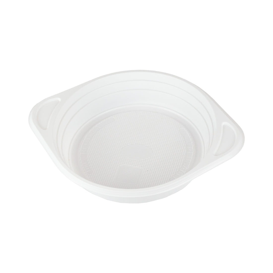 suppenterrine 350 cc. 150x200x33 mm PP Weiß rund mit Ohren