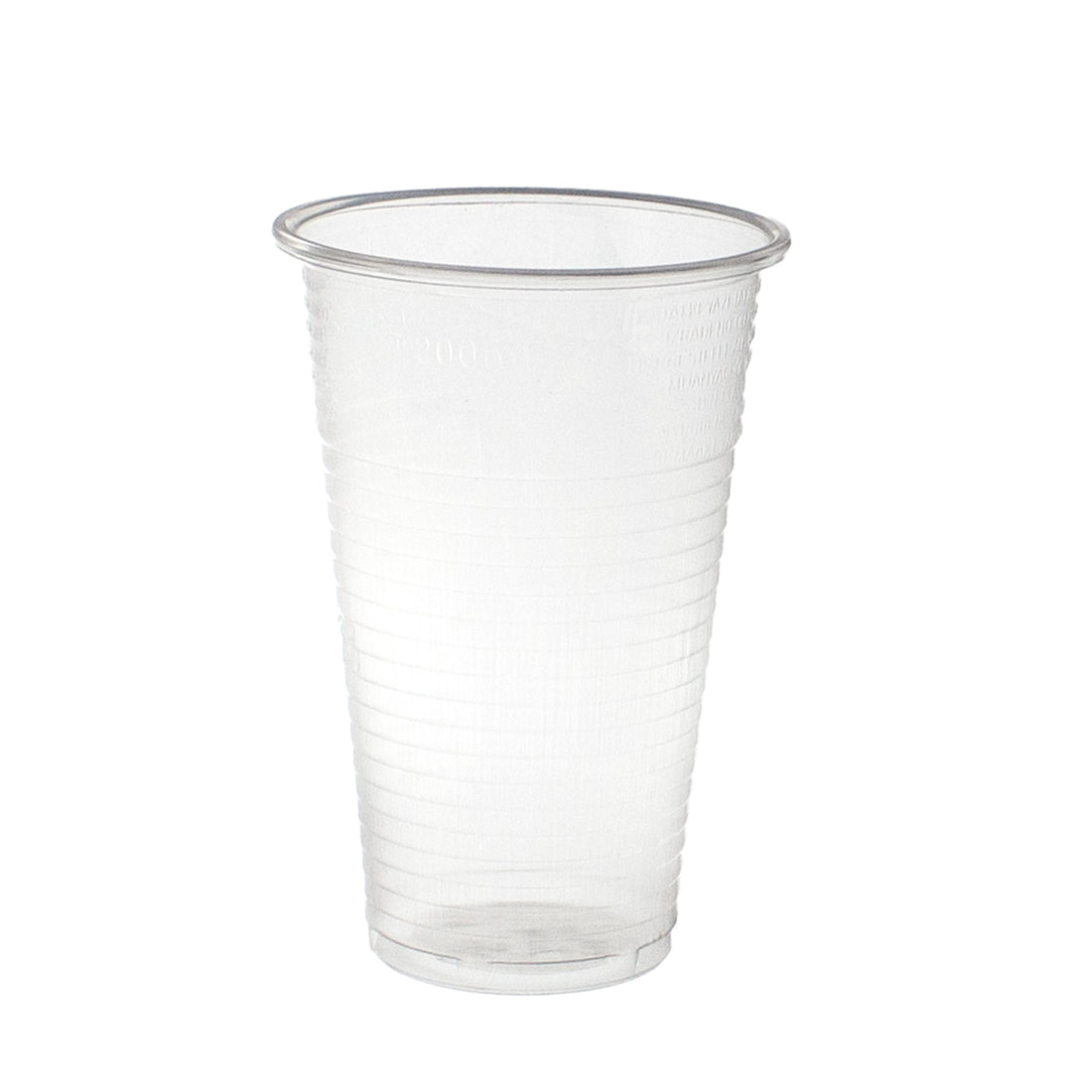 trinkbecher 200ml Ø7cm Plastikbecher 0,2L transparent PP