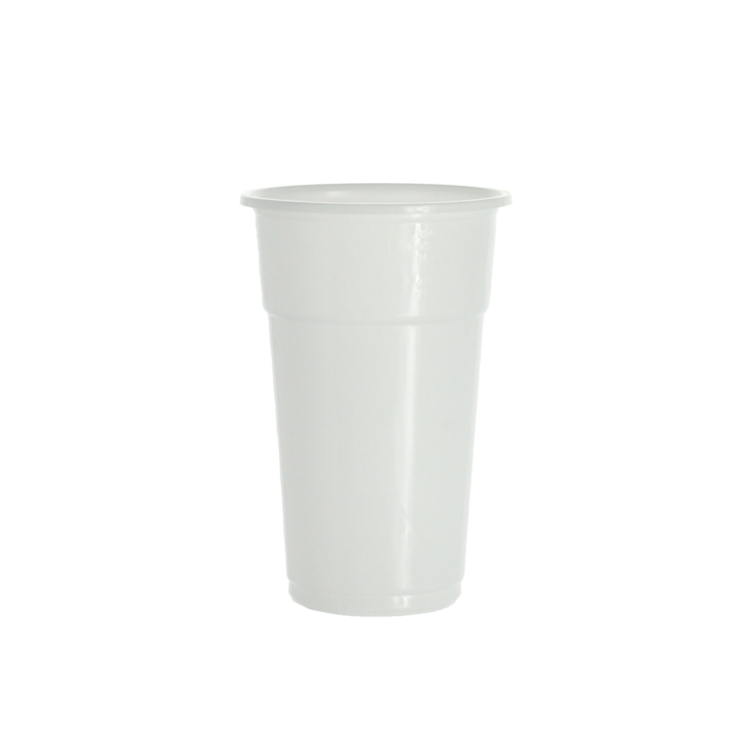 trinkbecher 300ml Ø8cm Plastikbecher 0,3L weiß PP
